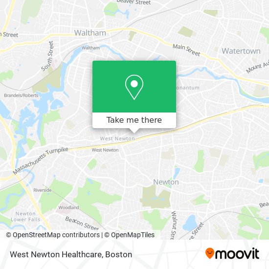 West Newton Healthcare map