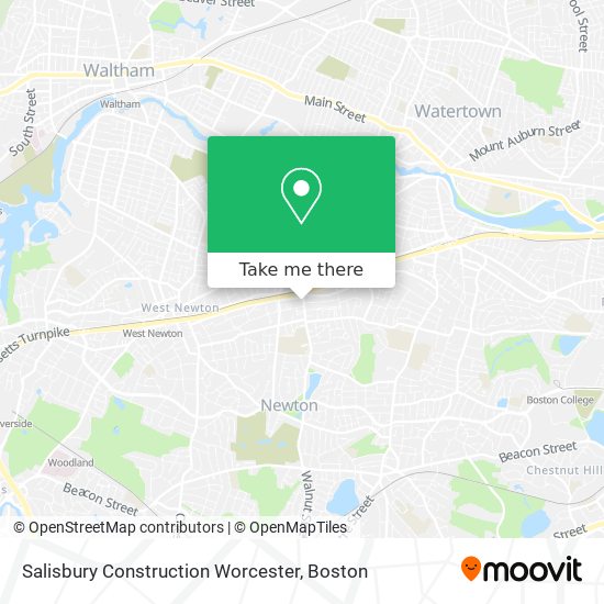 Salisbury Construction Worcester map