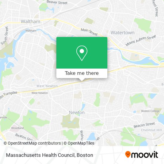 Massachusetts Health Council map