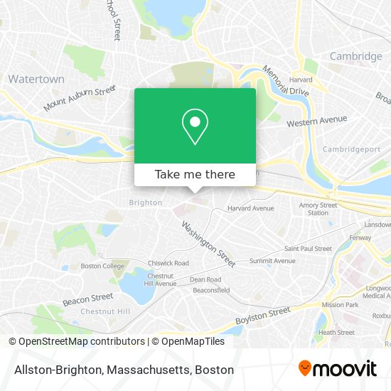 Mapa de Allston-Brighton, Massachusetts