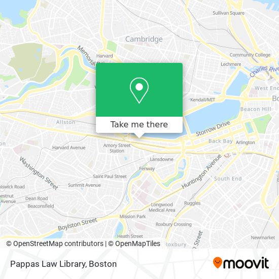 Pappas Law Library map