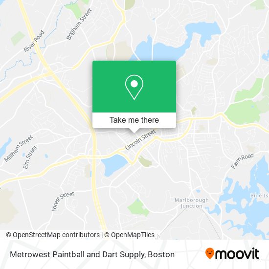 Metrowest Paintball and Dart Supply map