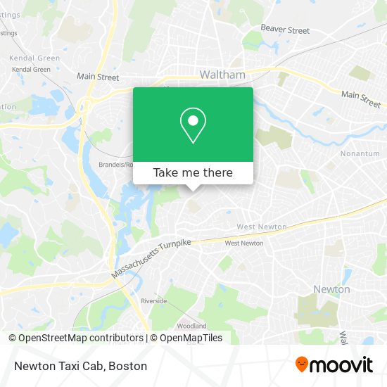 Newton Taxi Cab map