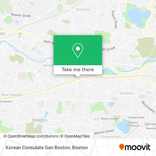 Mapa de Korean Consulate Gen Boston