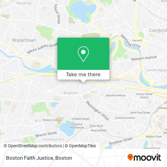 Mapa de Boston Faith Justice