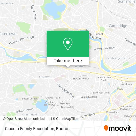 Ciccolo Family Foundation map