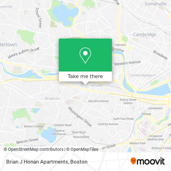 Brian J Honan Apartments map