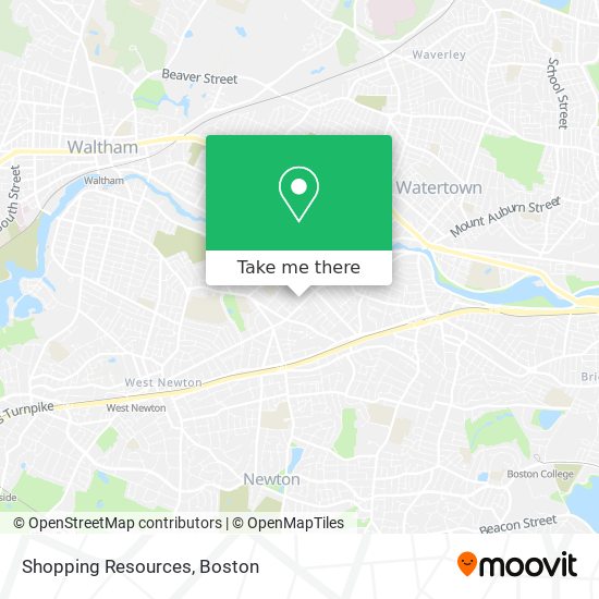 Shopping Resources map
