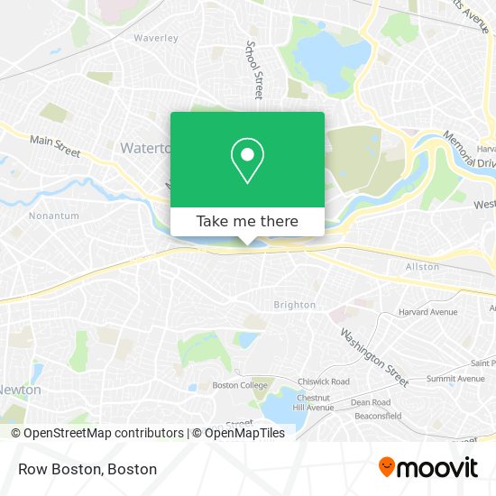 Row Boston map