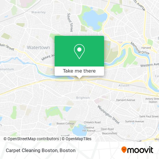 Carpet Cleaning Boston map
