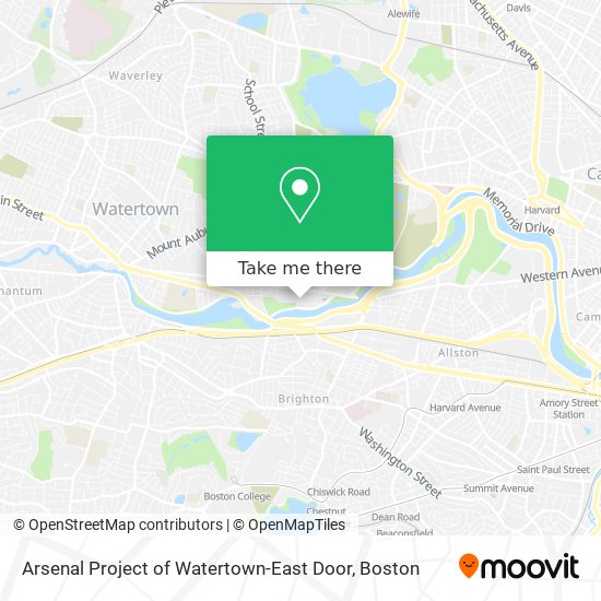 Arsenal Project of Watertown-East Door map