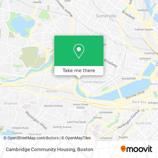 Cambridge Community Housing map