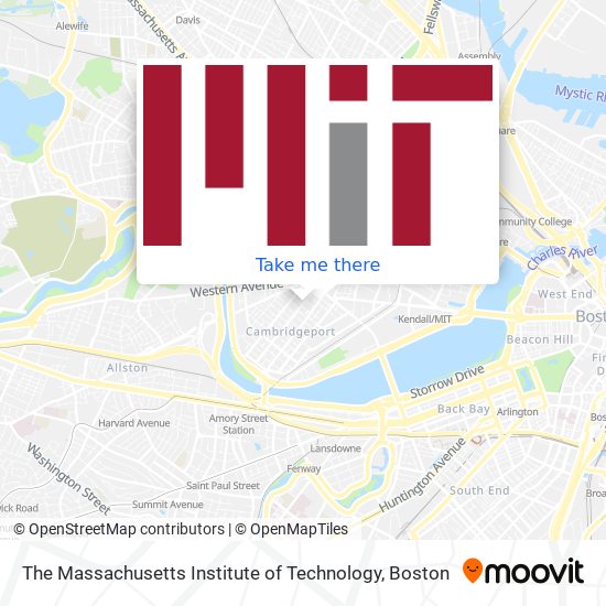 The Massachusetts Institute of Technology map