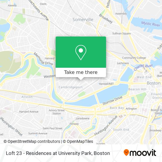 Mapa de Loft 23 - Residences at University Park