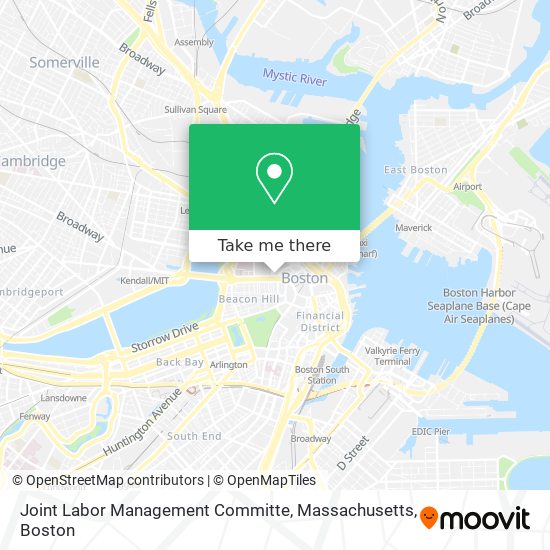 Mapa de Joint Labor Management Committe, Massachusetts