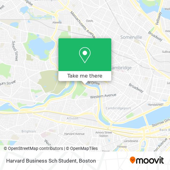 Mapa de Harvard Business Sch Student