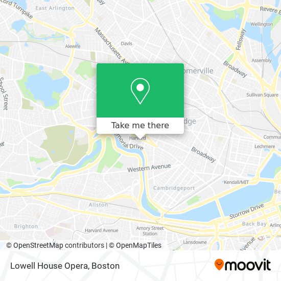 Mapa de Lowell House Opera