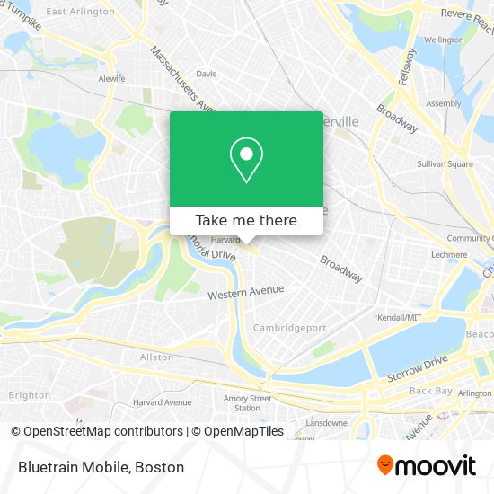 Mapa de Bluetrain Mobile