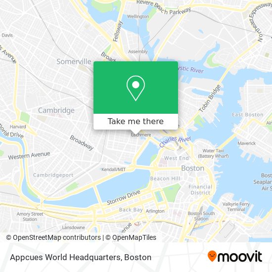 Mapa de Appcues World Headquarters