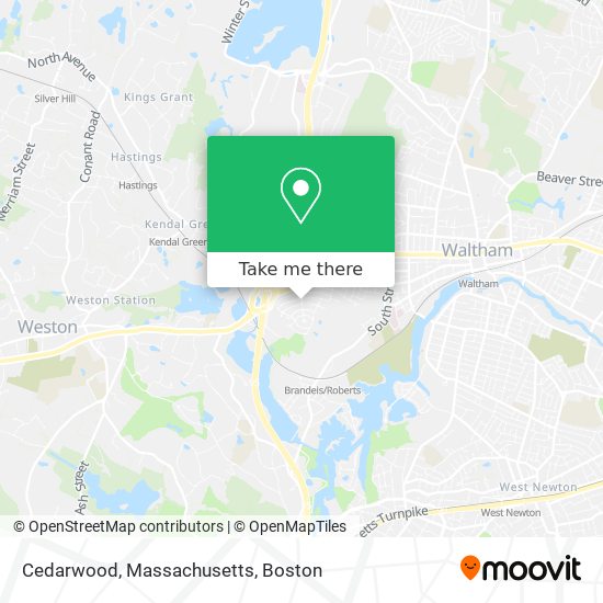 Cedarwood, Massachusetts map