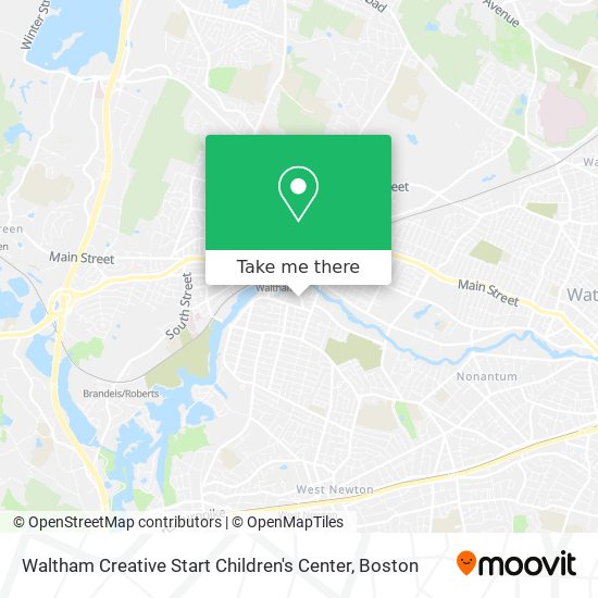 Mapa de Waltham Creative Start Children's Center