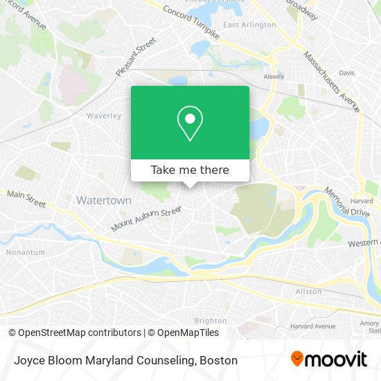 Joyce Bloom Maryland Counseling map