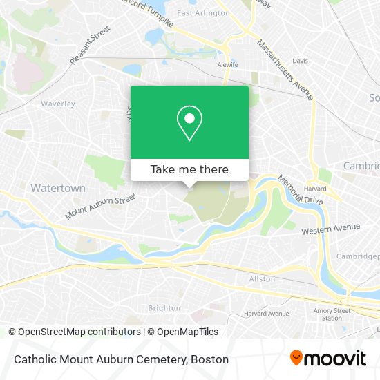 Catholic Mount Auburn Cemetery map