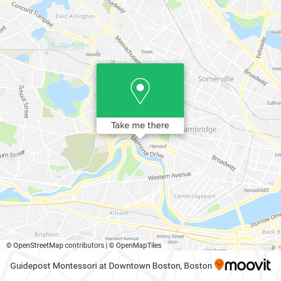 Mapa de Guidepost Montessori at Downtown Boston