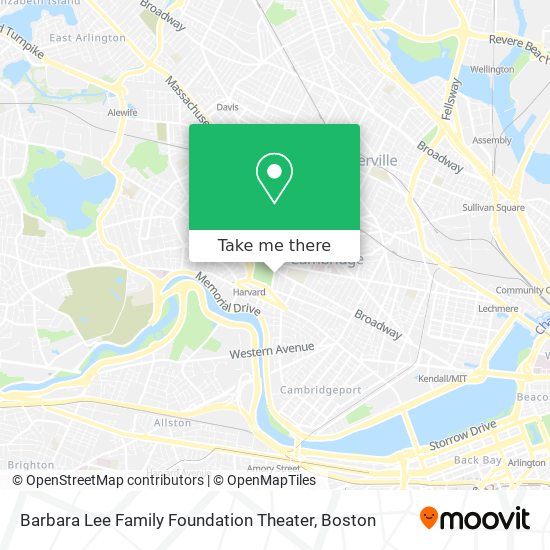 Barbara Lee Family Foundation Theater map