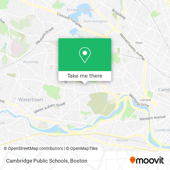 Mapa de Cambridge Public Schools