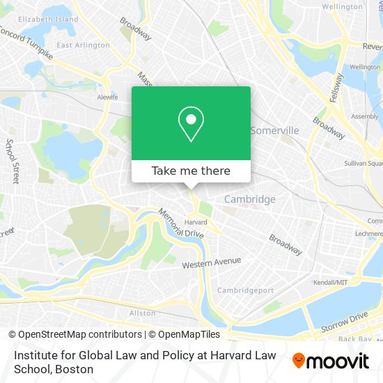 Mapa de Institute for Global Law and Policy at Harvard Law School