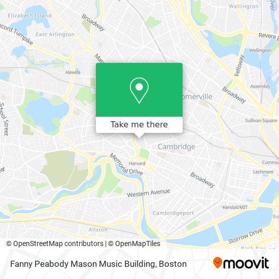 Mapa de Fanny Peabody Mason Music Building