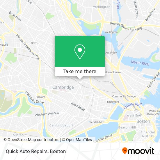 Quick Auto Repairs map