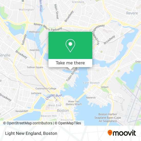 Mapa de Light New England