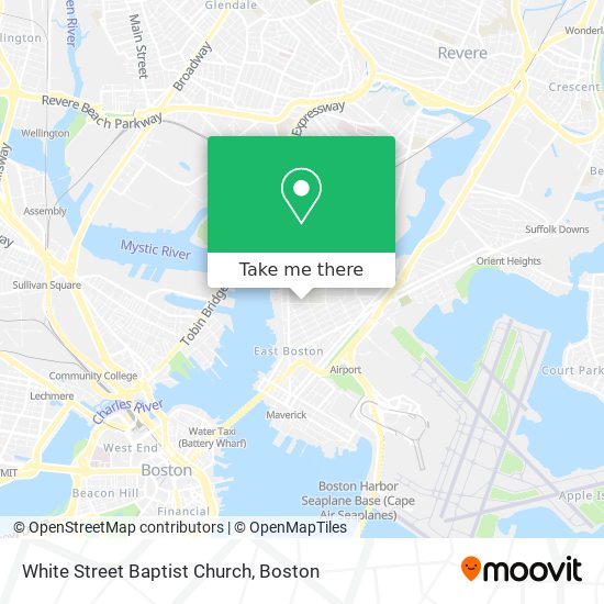 Mapa de White Street Baptist Church