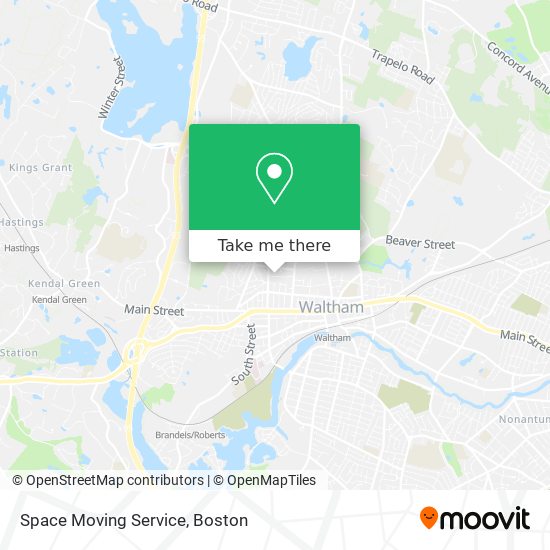 Mapa de Space Moving Service