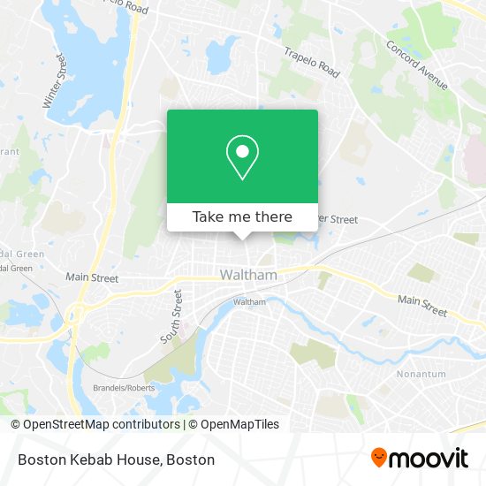 Mapa de Boston Kebab House