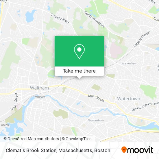 Clematis Brook Station, Massachusetts map