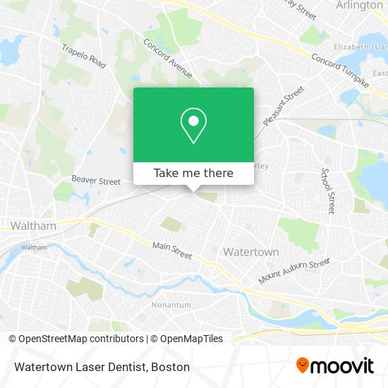 Mapa de Watertown Laser Dentist