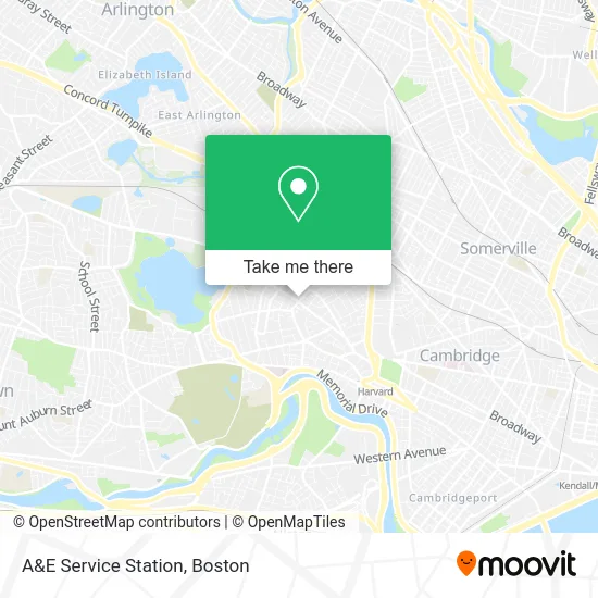 A&E Service Station map