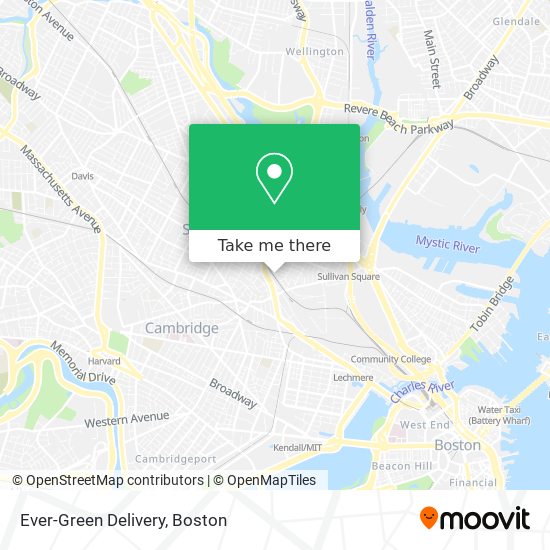 Ever-Green Delivery map