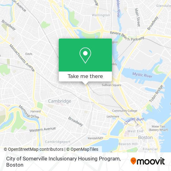 Mapa de City of Somerville Inclusionary Housing Program