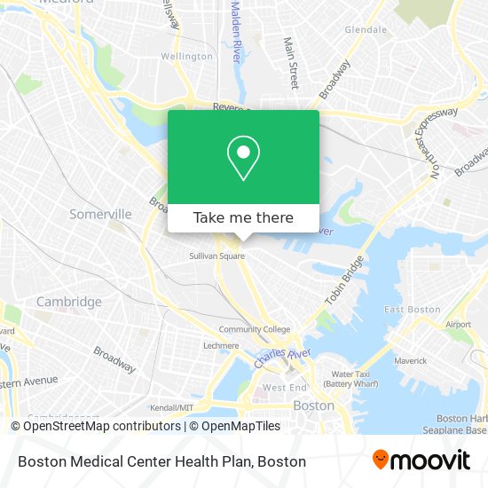 Mapa de Boston Medical Center Health Plan