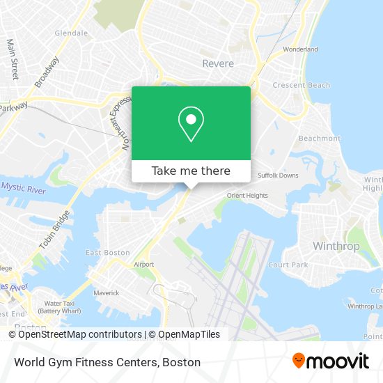 Mapa de World Gym Fitness Centers