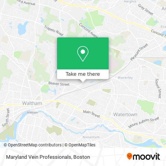 Mapa de Maryland Vein Professionals