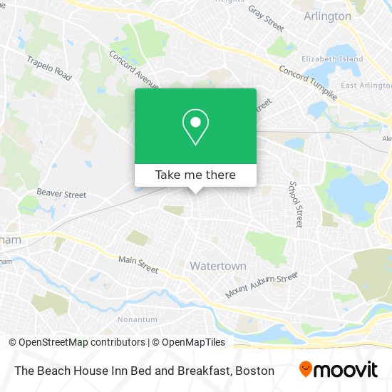 The Beach House Inn Bed and Breakfast map