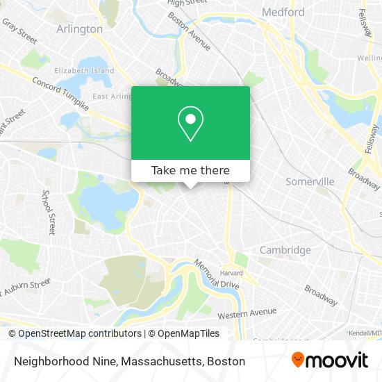 Mapa de Neighborhood Nine, Massachusetts