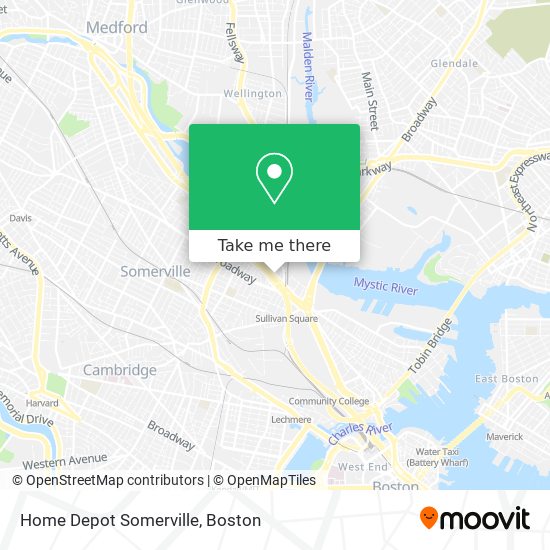 Mapa de Home Depot Somerville