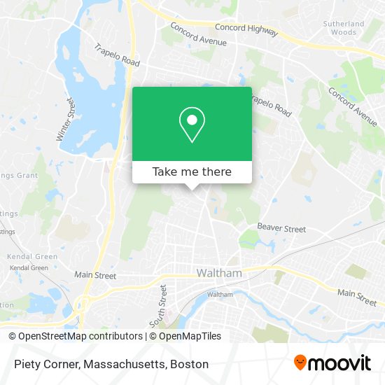 Mapa de Piety Corner, Massachusetts