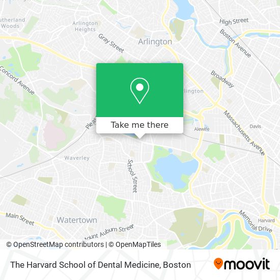 The Harvard School of Dental Medicine map